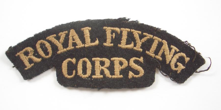 ROYAL FLYING / CORPS WW1 shoulder title