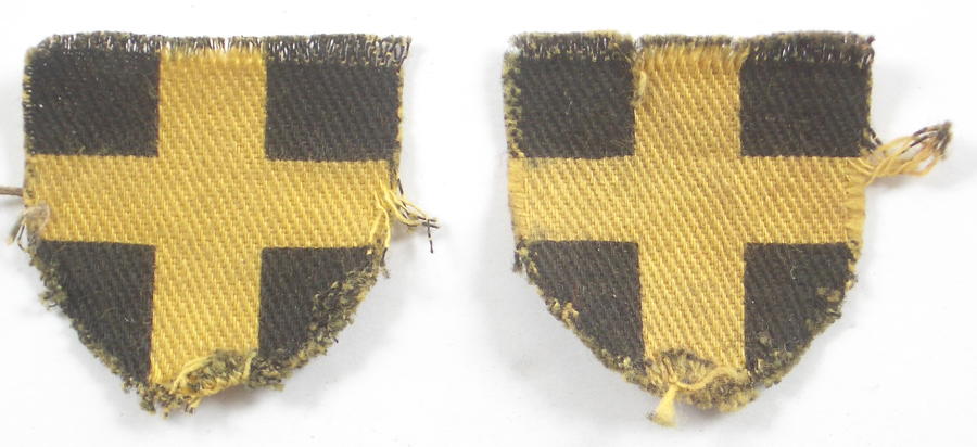 38th Welsh Division pair of formation signs