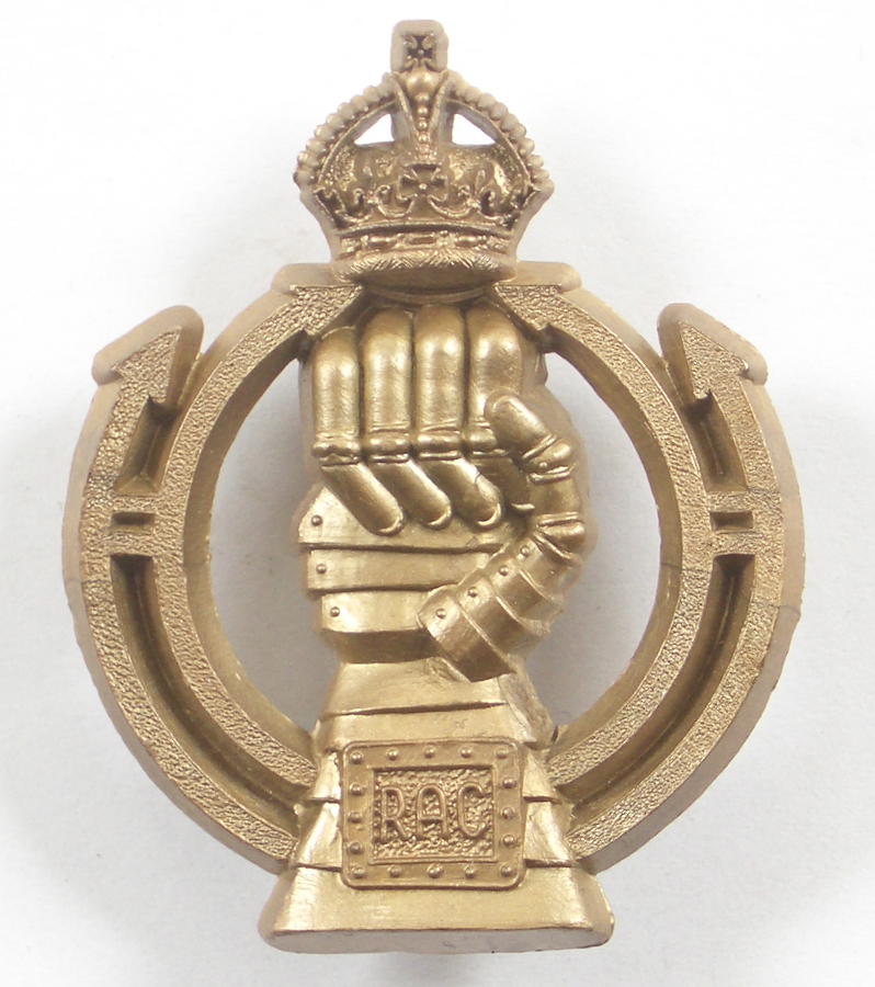 Royal Armoured Corps plastic beret badge