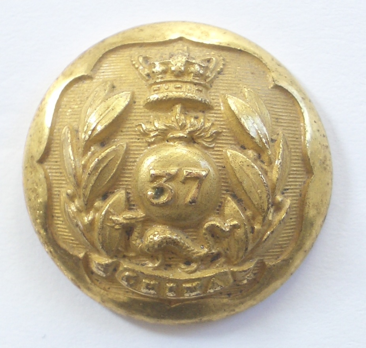37th Grenadier Regt Madras NI coatee button