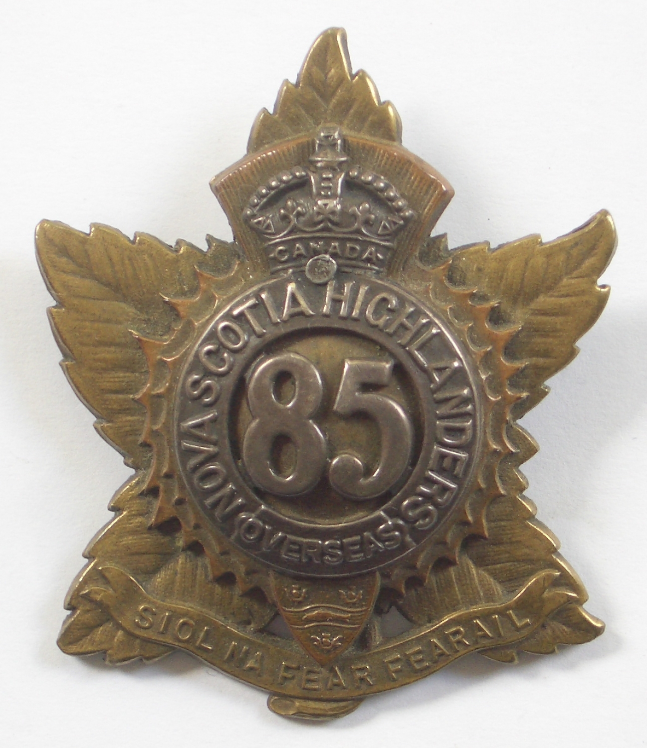 85th (Nova Scotia Hldrs) CEF Officer's badge 