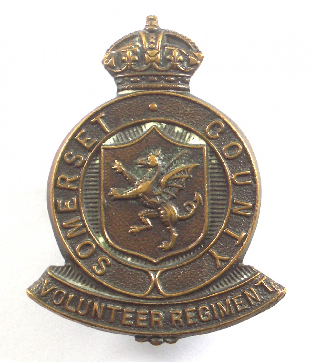 Somerset County WW1 VTC cap badge