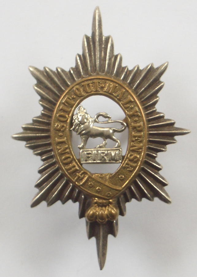 Worcestershire Regiment Officerâ€™s cap badge