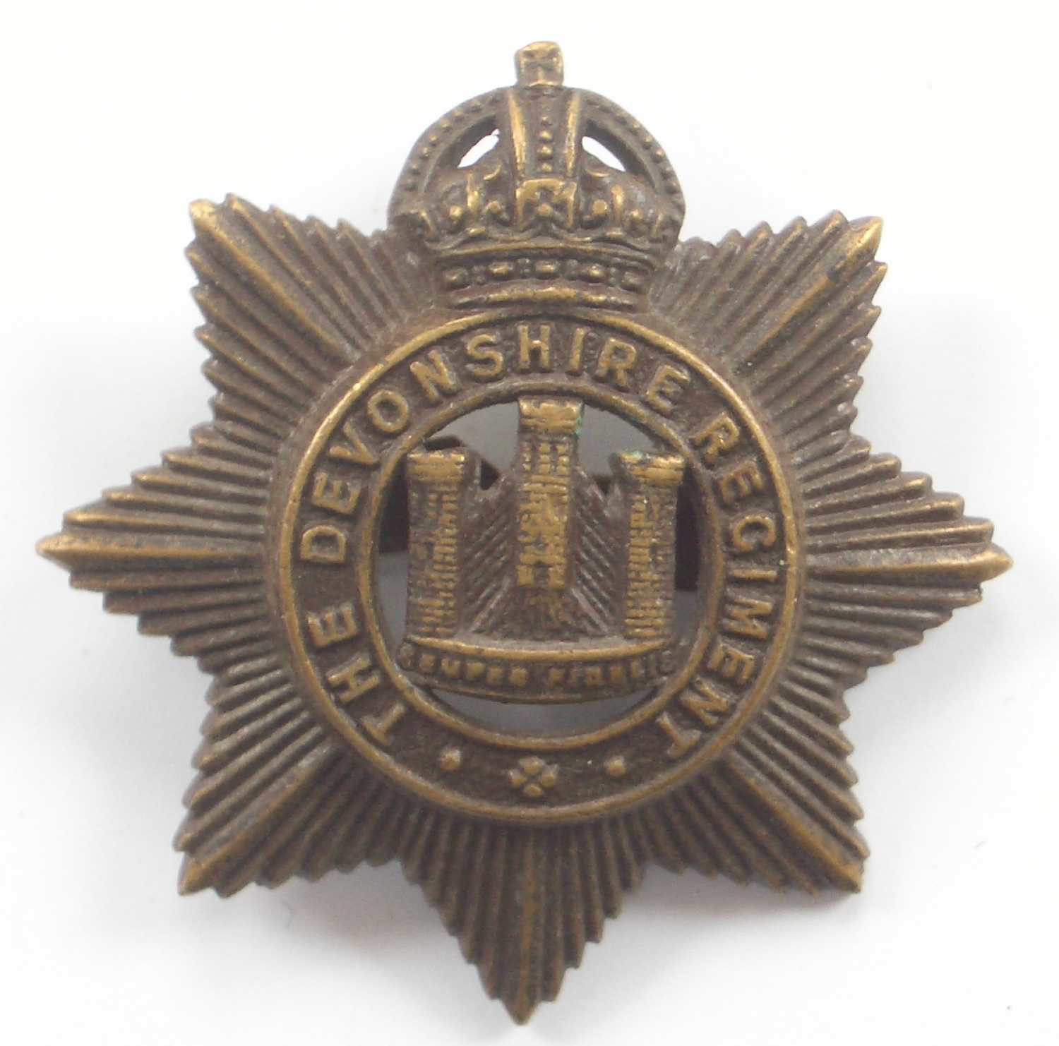 Devonshire Regiment WW1/WW2 OSD cap badge