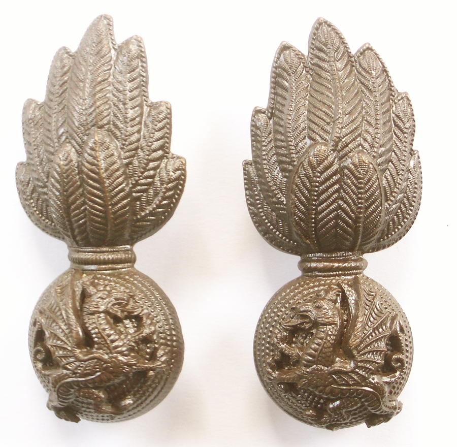 Royal Welsh Fusilier OSD collar badges
