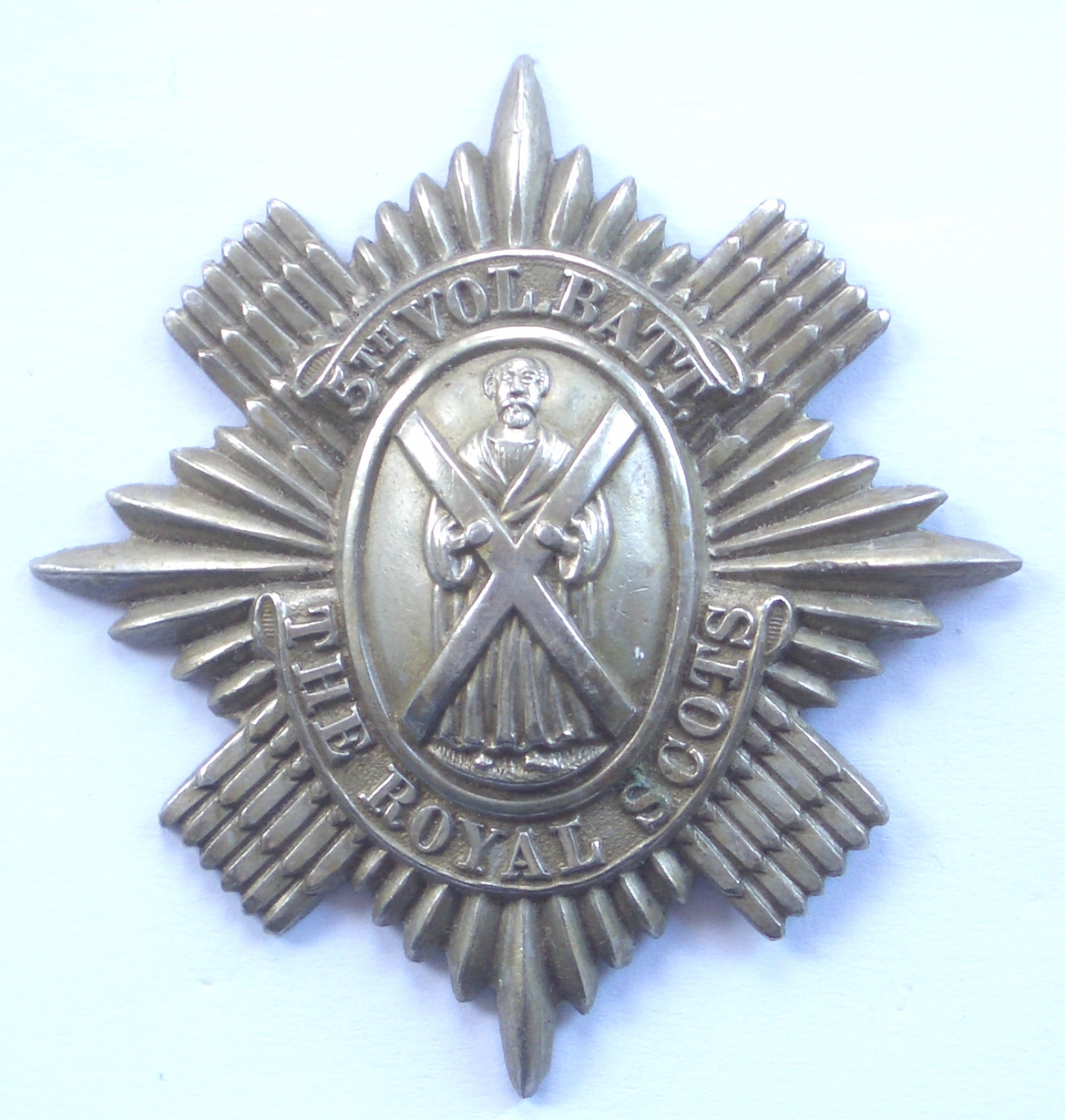 Scottish 5th VB Royal Scots OR's pre 1908 glengarry badge