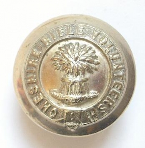 Cheshire Rifle Volunteers Victorian button