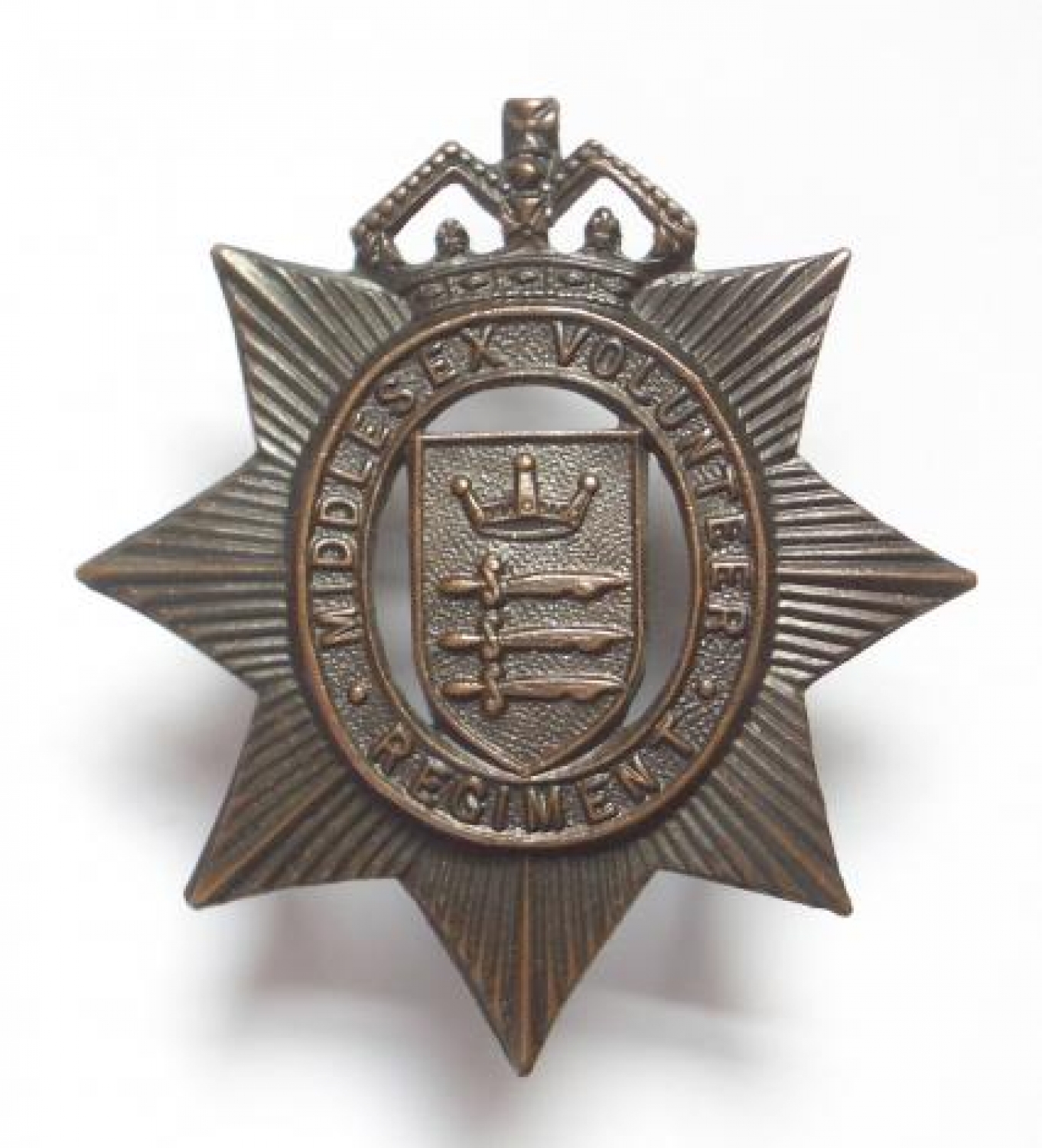 Middlesex Volunteer Regiment cap badge