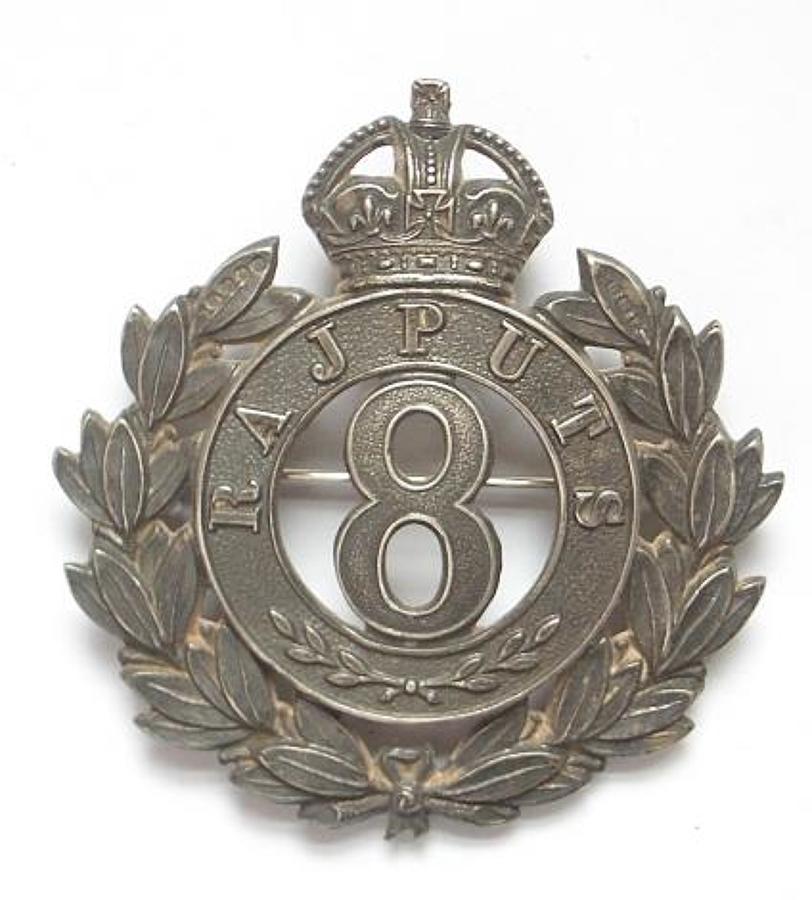 8th Rajputs Officer's 1919 HM silver badge