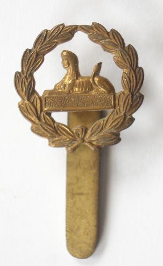 Gloucestershire Regiment blank back badge