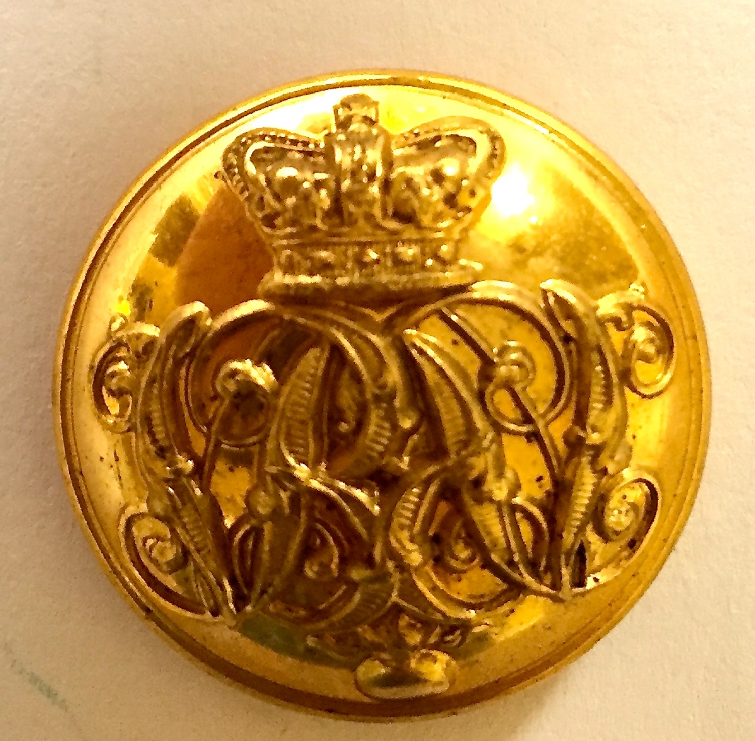 Grenadier Guards Victorian Officer's button