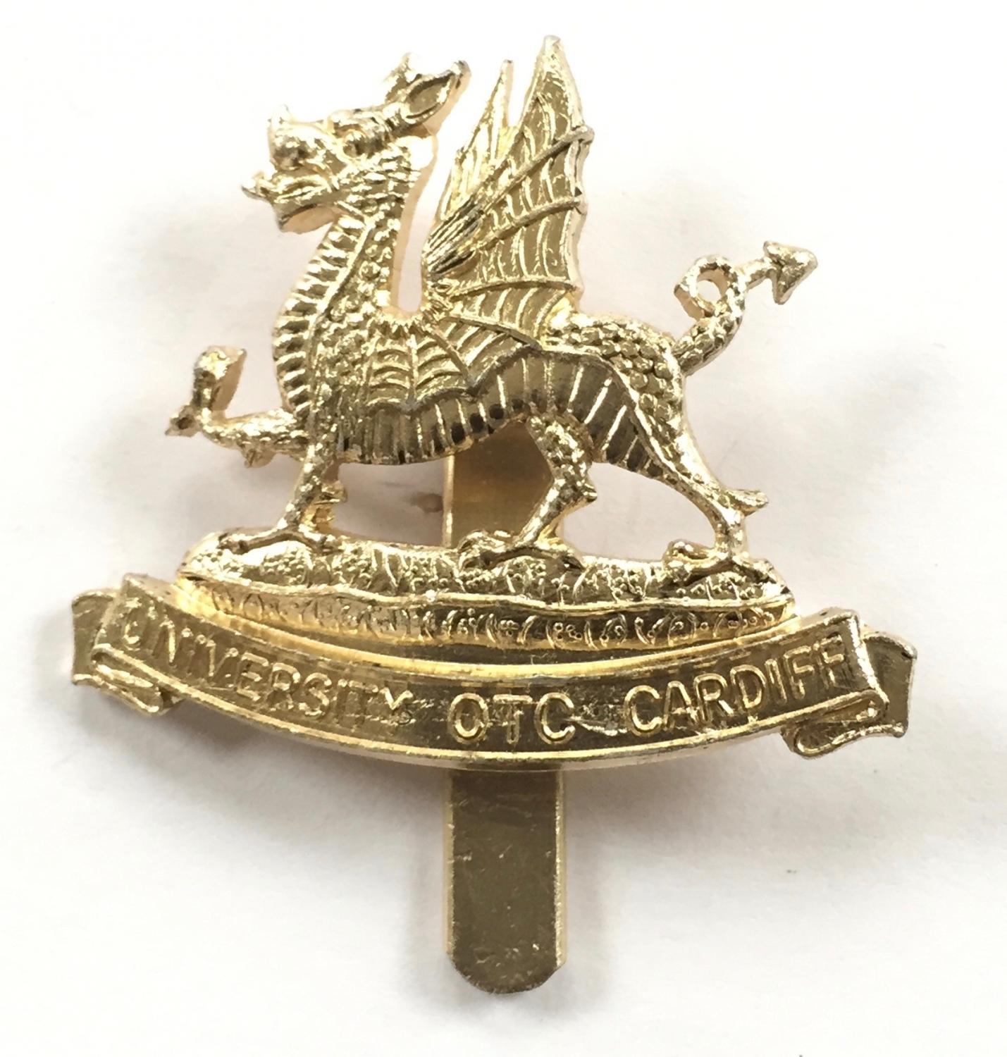 Cardiff University OTC anodised cap badge