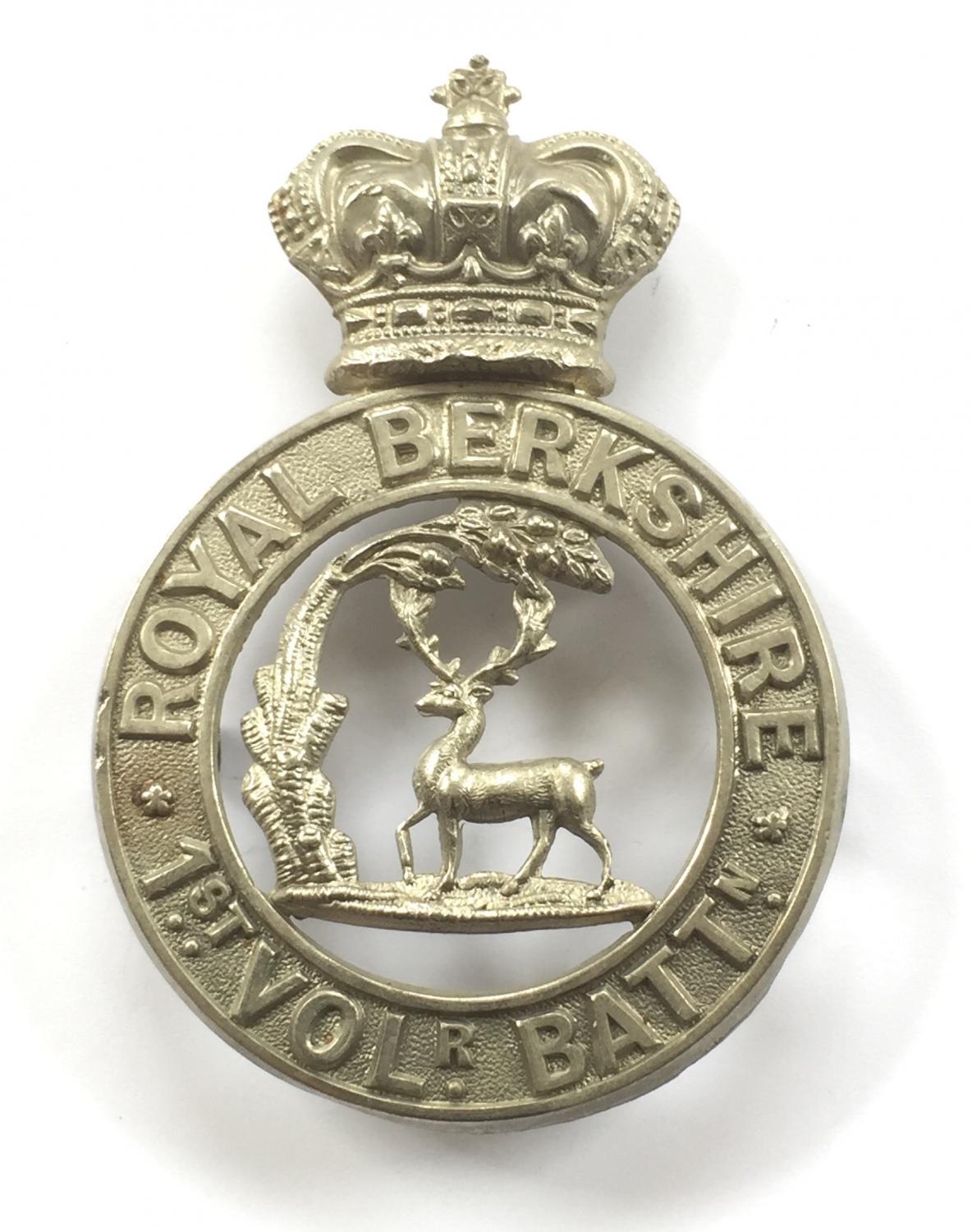 1st (Reading) VB Royal Berkshire Victorian glengarry badge