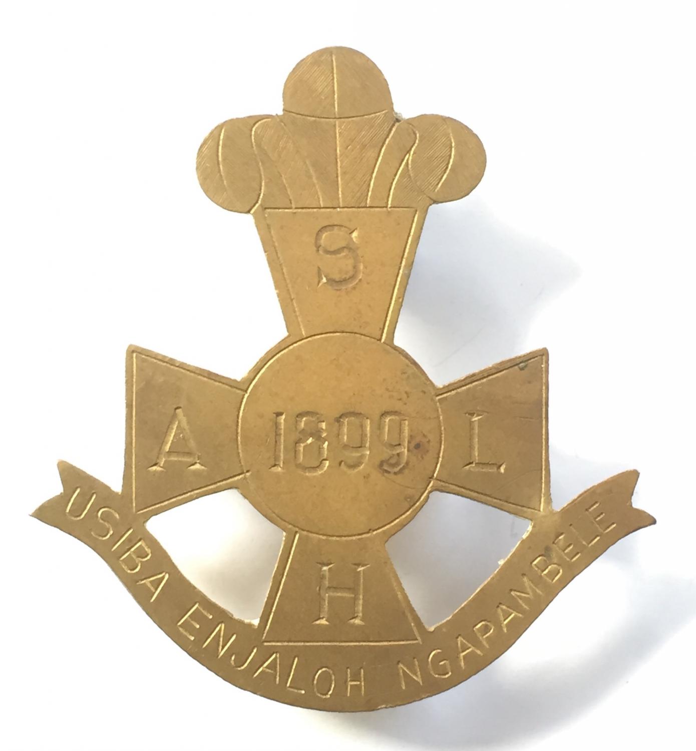 South African Light Horse Boer War slouch hat badge