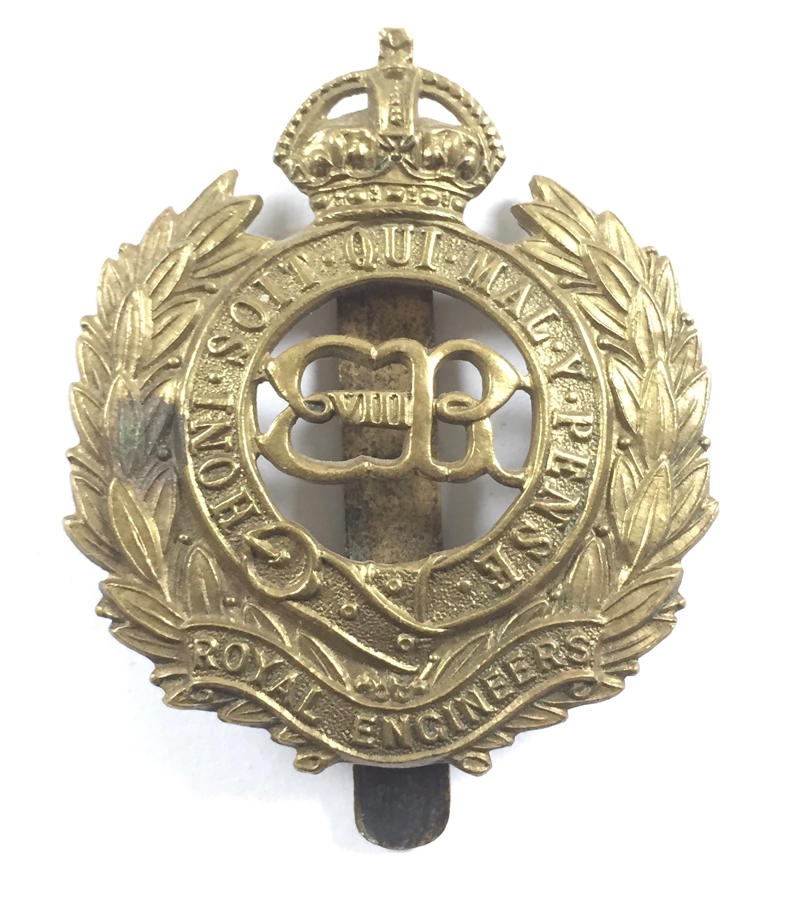 Royal Engineers rare Edward VIII OR's brass badge
