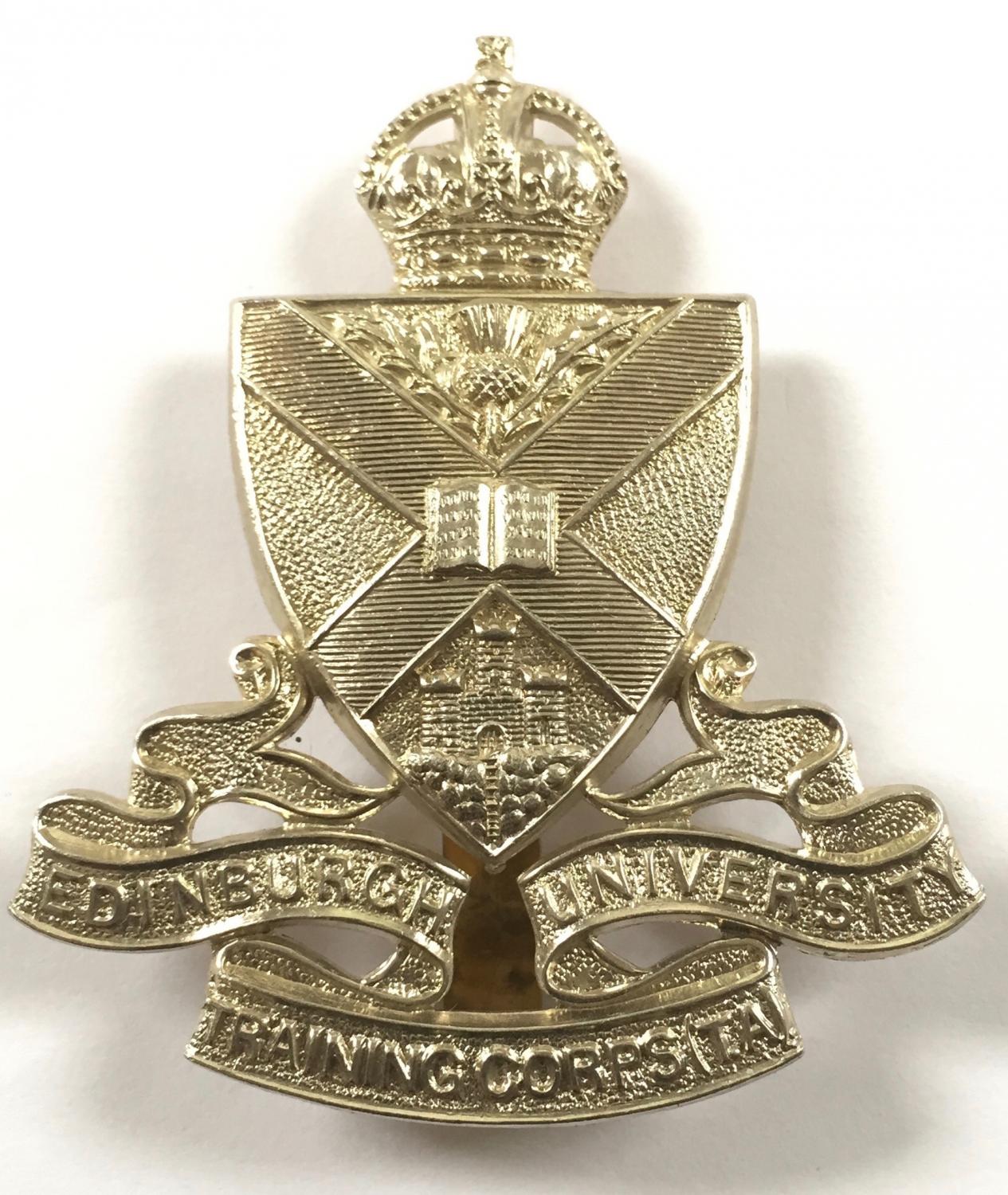 Scottish. Edinburgh University Traning Corps (TA) glengarry badge