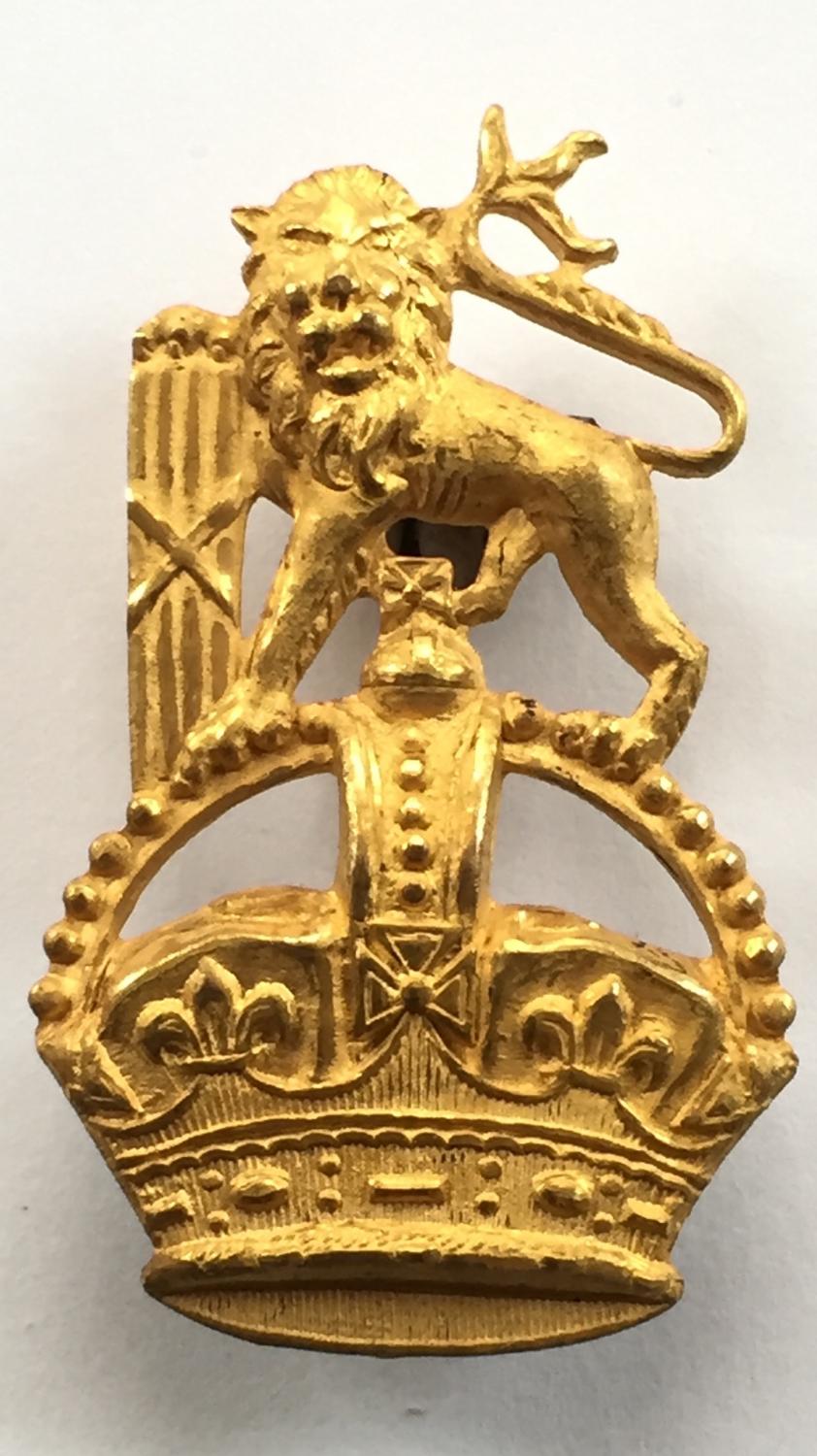 South African rich gilt Staff Corps pagri badge
