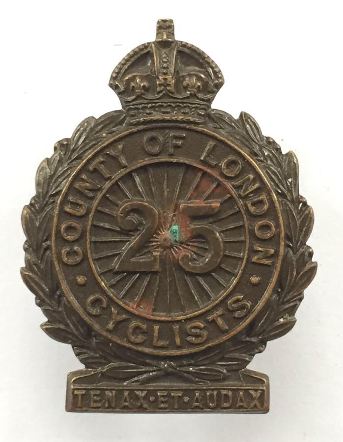 25th County of London (Cyclist) Bn. OSD badge