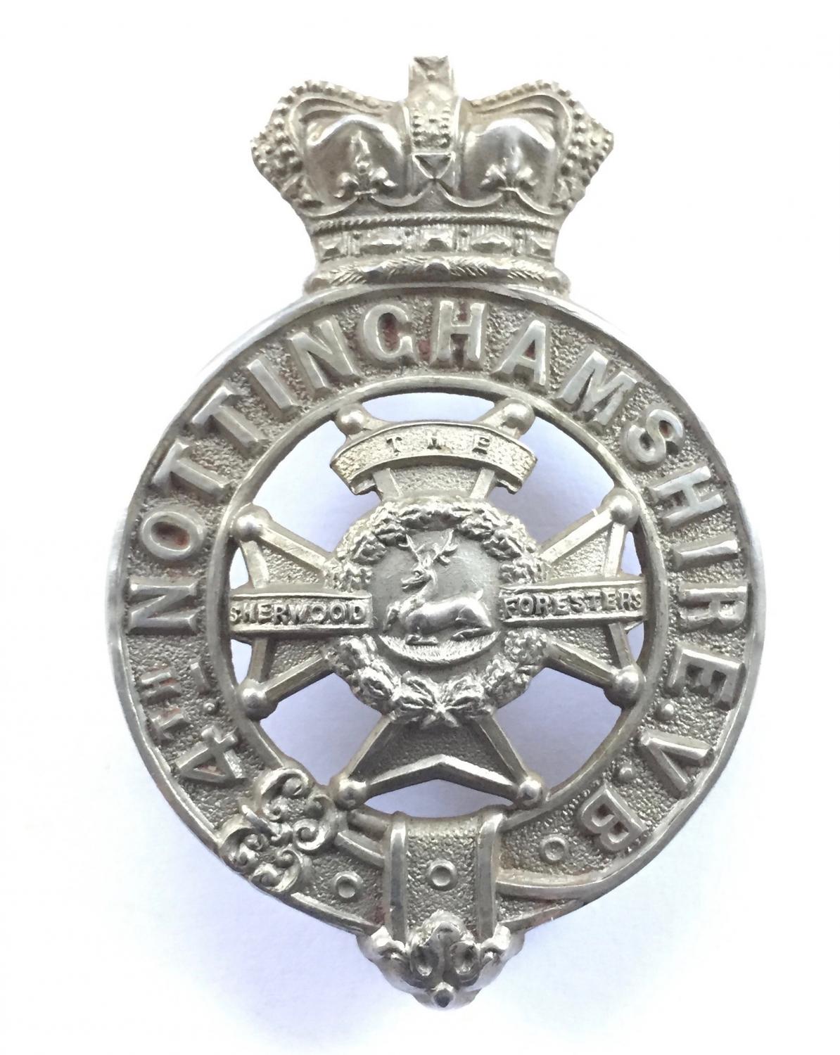 4th VB Notts Victorian glengarry badge
