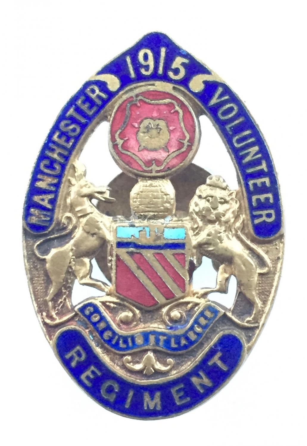 Manchester Volunteer Regiment WW1 VTC badge