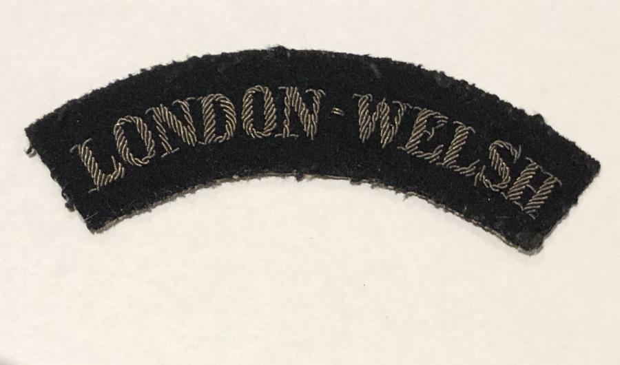 LONDON WELSH rare 99th AA Regt. RA rare WW2 shoulder title.