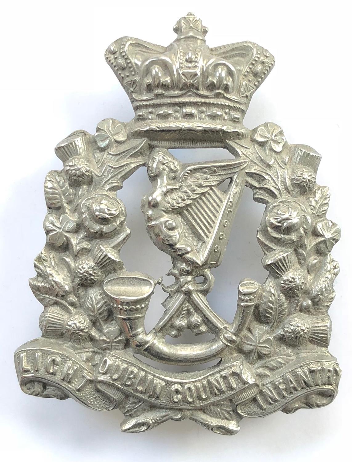 Irish: Dublin County Light Infantry Victorian OR’s glengarry badge