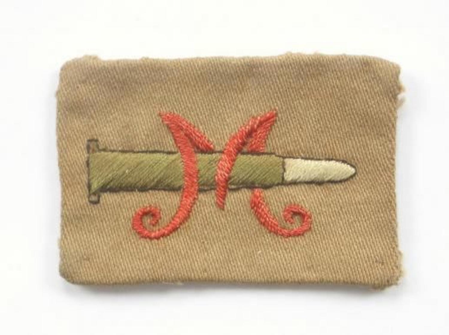 Volunteer Training Corps WWI VTC Marksman's cloth badge