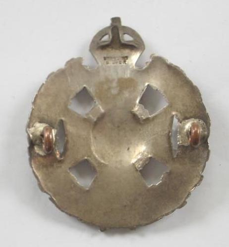 Rifle Brigade WW1 Silver Cap Badge.
