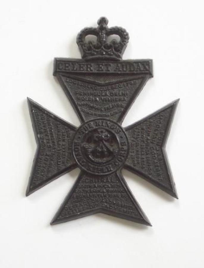 King&rsquo;s Royal Rifle Corps rare post 1953 plastic cap badge.