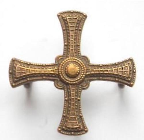Durham University OTC bronze cap badge.