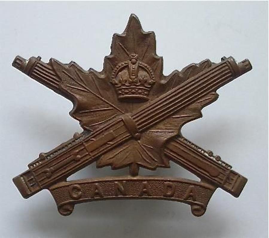 Canadian WWI Machine gun Corps / 2nd Machine Gun Battalion CEF cap bad