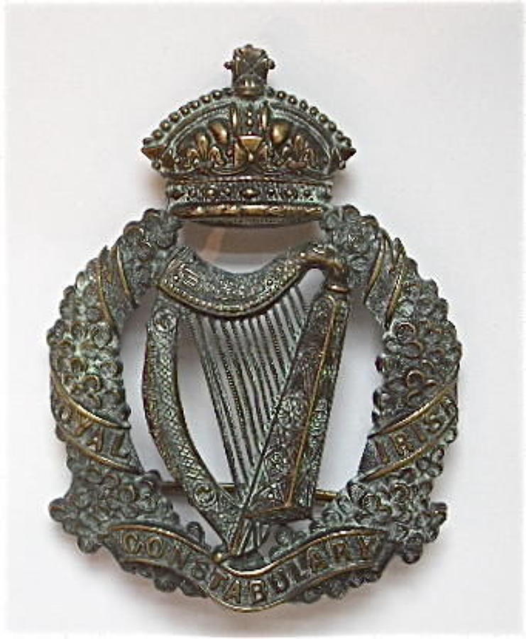 Royal Irish Constabulary Victorian helmet plate circa 1880-1902.