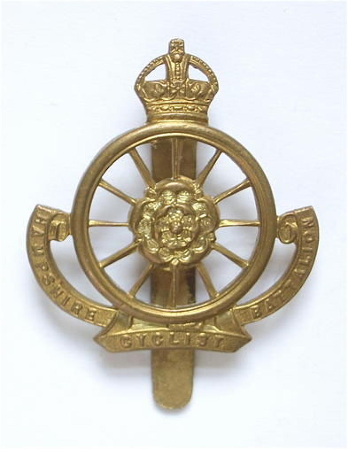 9th (Cyclist) Bn. Hampshire Regiment Ww1 OR’s cap badge circa 1911-2