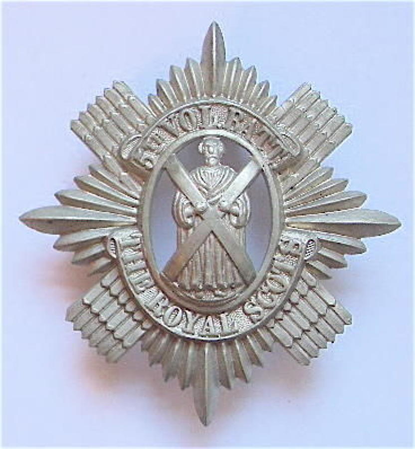 Scottish. 5th VB Royal Scots glengarry badge circa 1888-1908