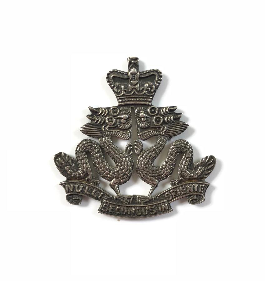 Hong Kong Regiment post 1953 Officer's silver cap badge