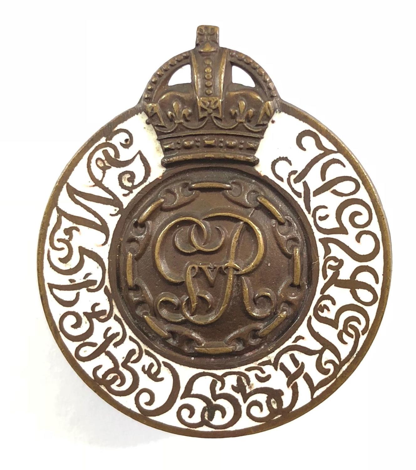 Household Brigade Officer Cadet Battalion WW1 cap badge c1917-18