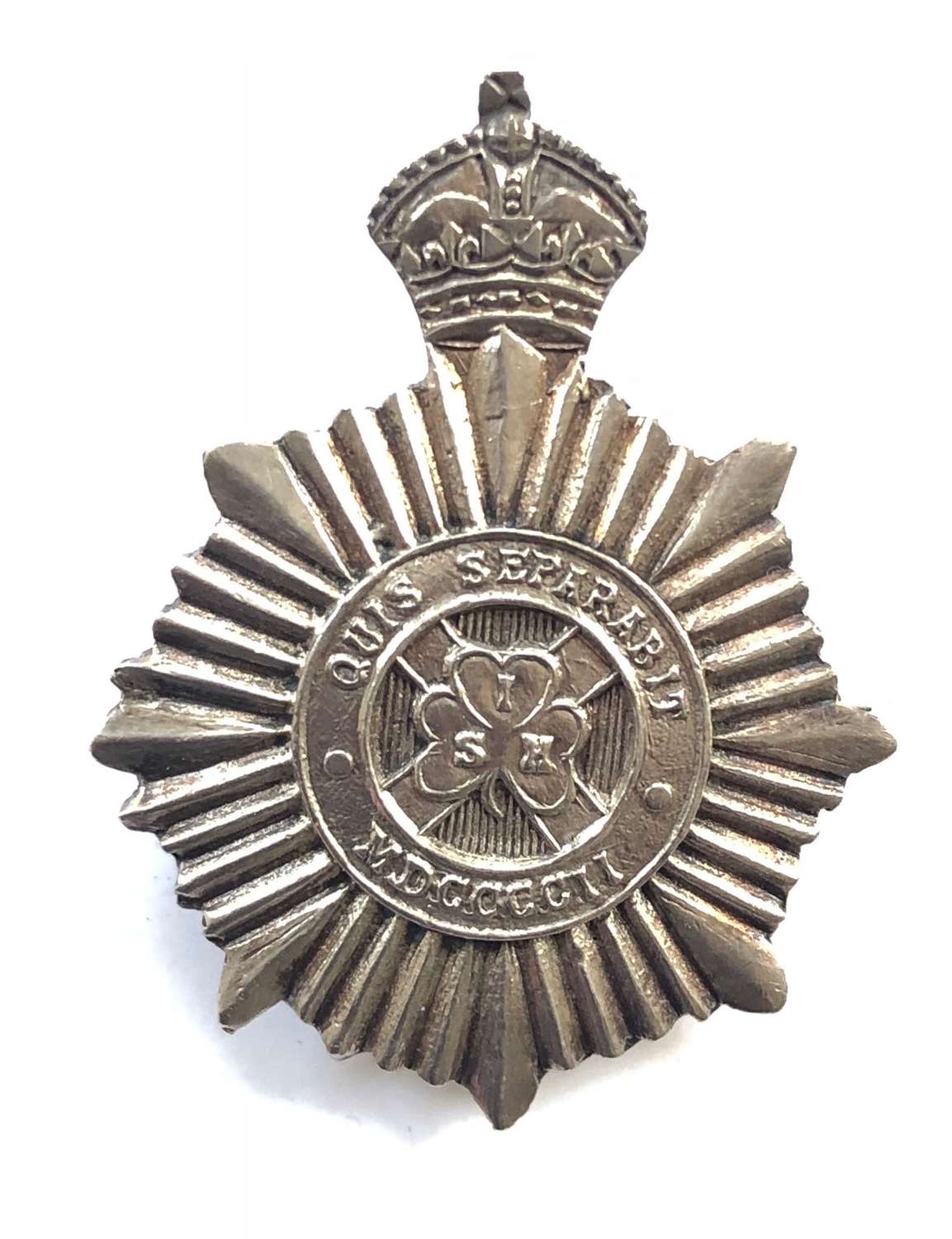 South Irish Horse NCO’s 1917 hallmarked silver arm badge