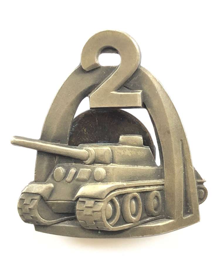 Polish 2nd Warsaw Armoured Division WW2 breast badge.