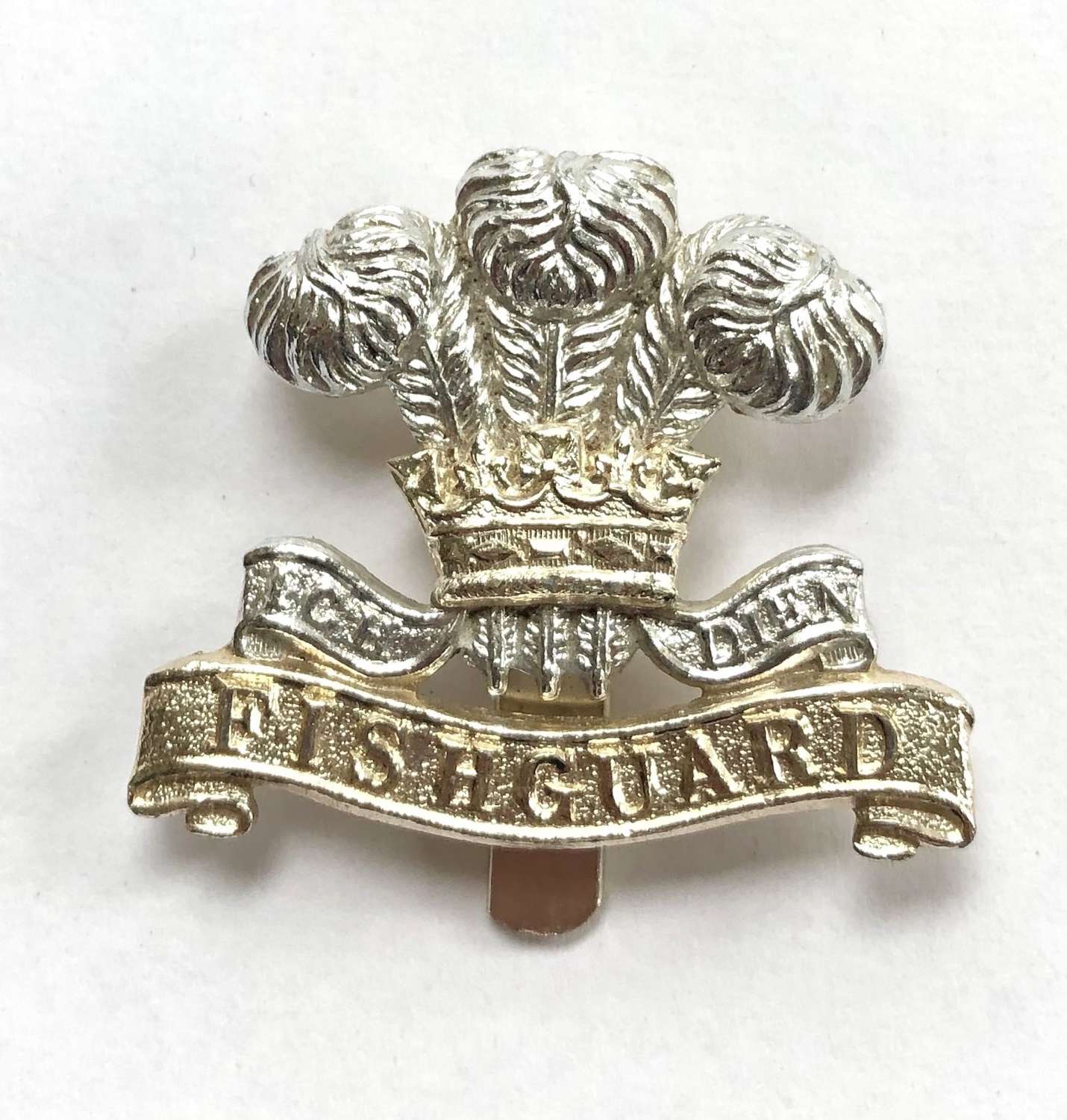 Welsh. Pembroke Yeomanry anodised beret badge by Firmin