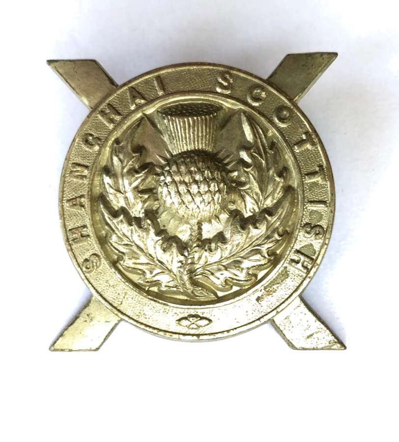 Shanghai Scottish scarce glengarry badge circa 1914-41