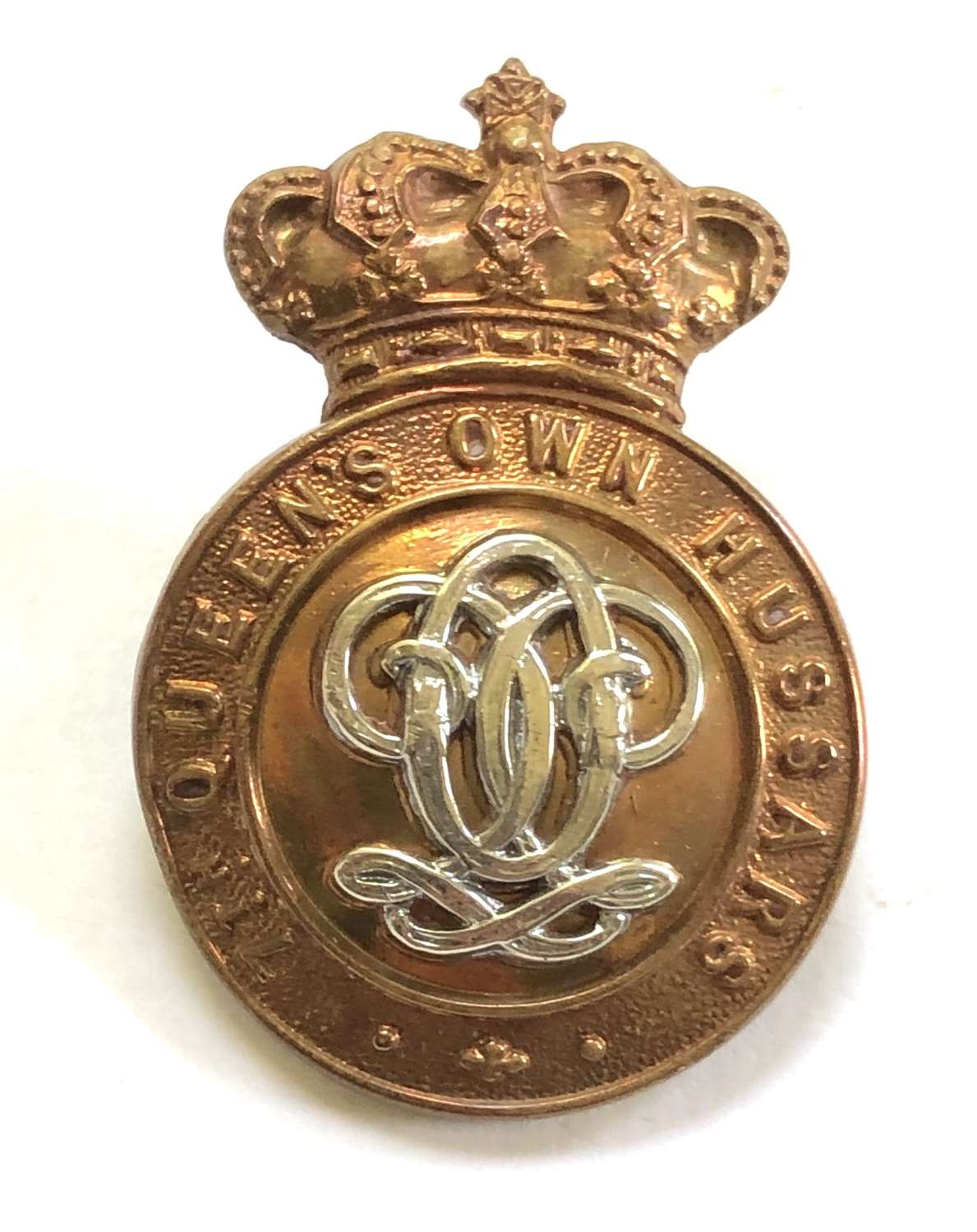 7th Queen’s Own Hussars Victorian OR’s cap badge circa 1896-1901
