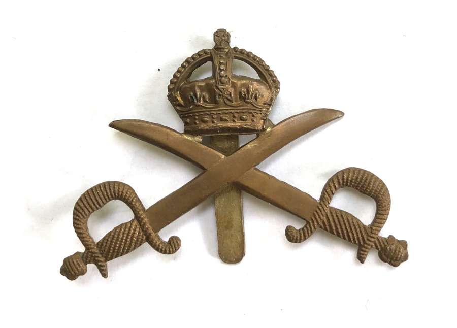Army Physical Training Staff brass cap badge