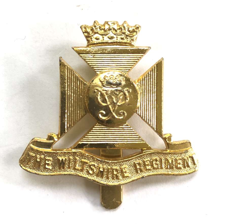 Wiltshire Regiment anodised cap badge circa 1954-59
