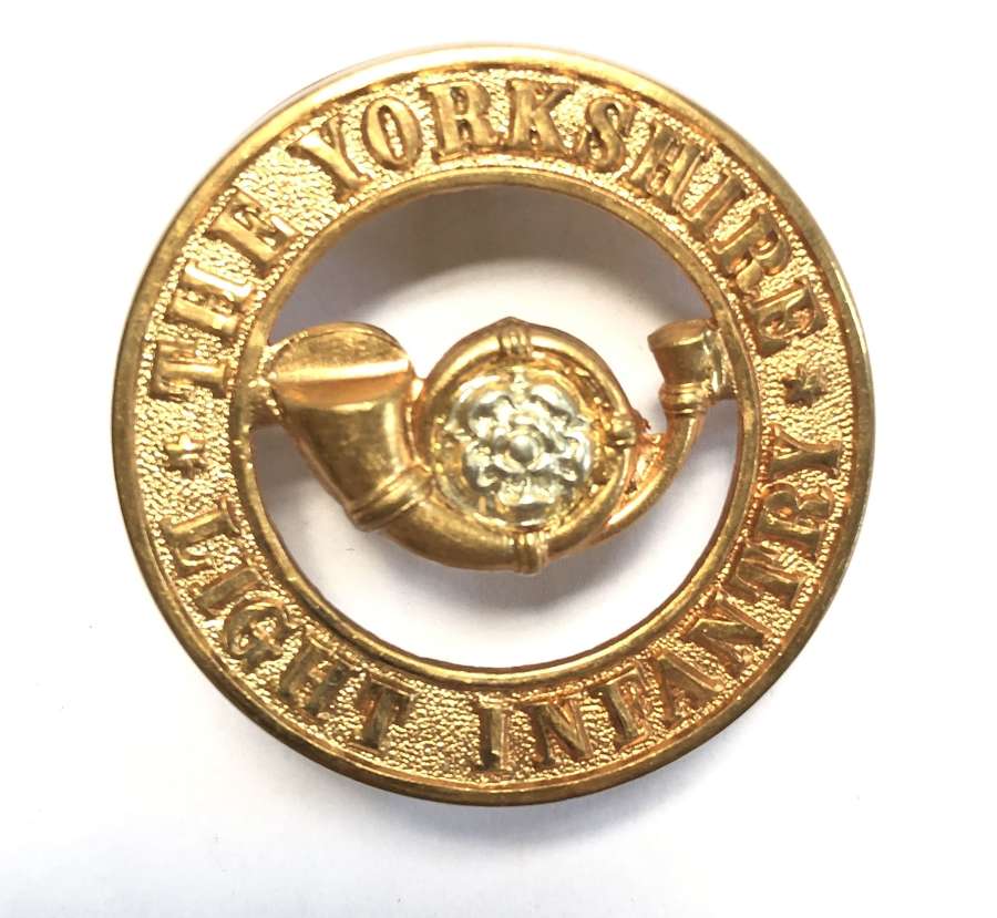 The Yorkshire Light Infantry OR’s helmet plate centre c1887-1914