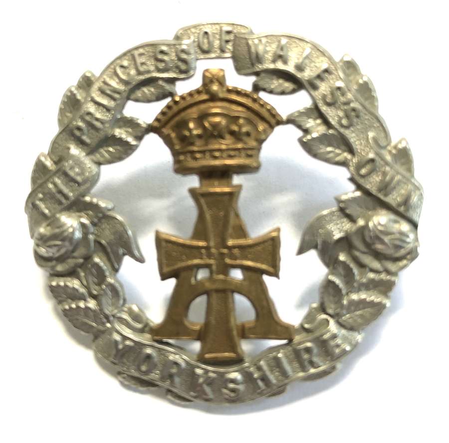 Yorkshire Regiment Victorian cap badge circa 1896-1908