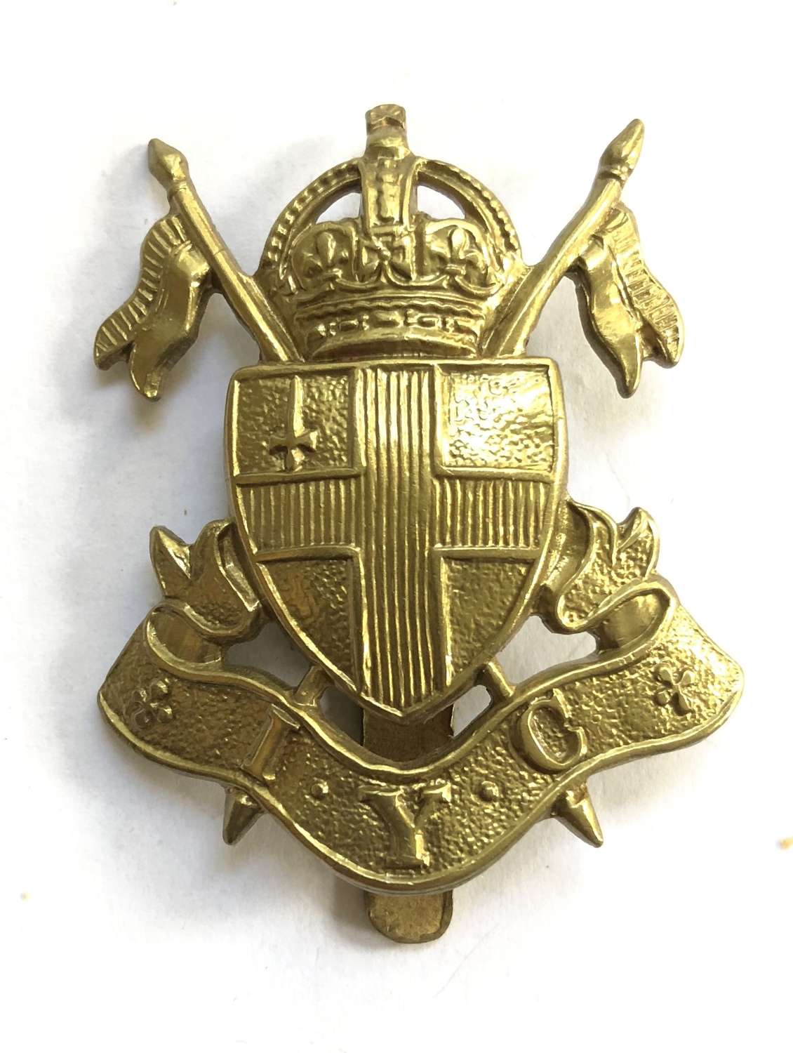 Imperial Yeomanry Cadets scarce brass cap badge