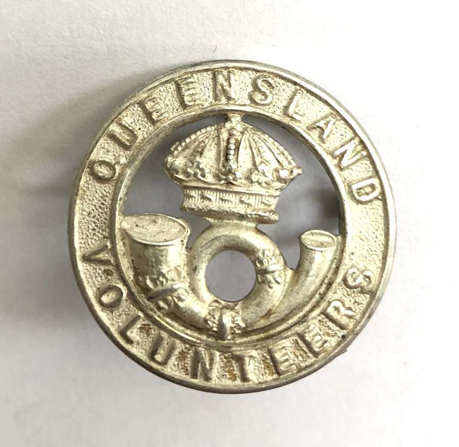 Australia. Queensland Volunteers Victorian Officer's hat badge