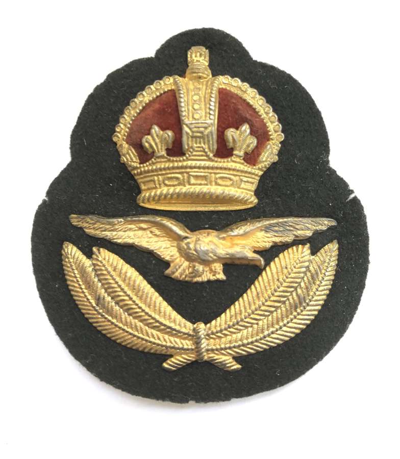 Royal Air Force Officer’s scarce 1st pattern 1918 RAF cap badge