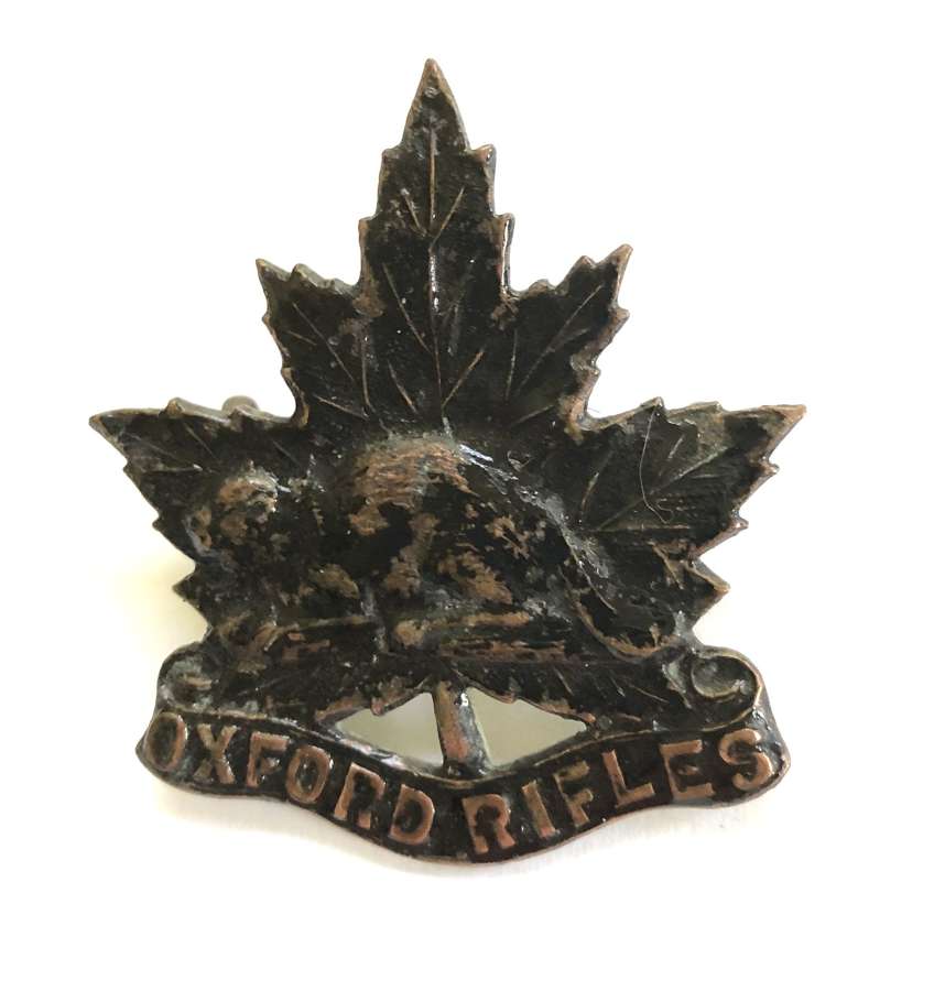 Canadian Oxford Rifles cap badge