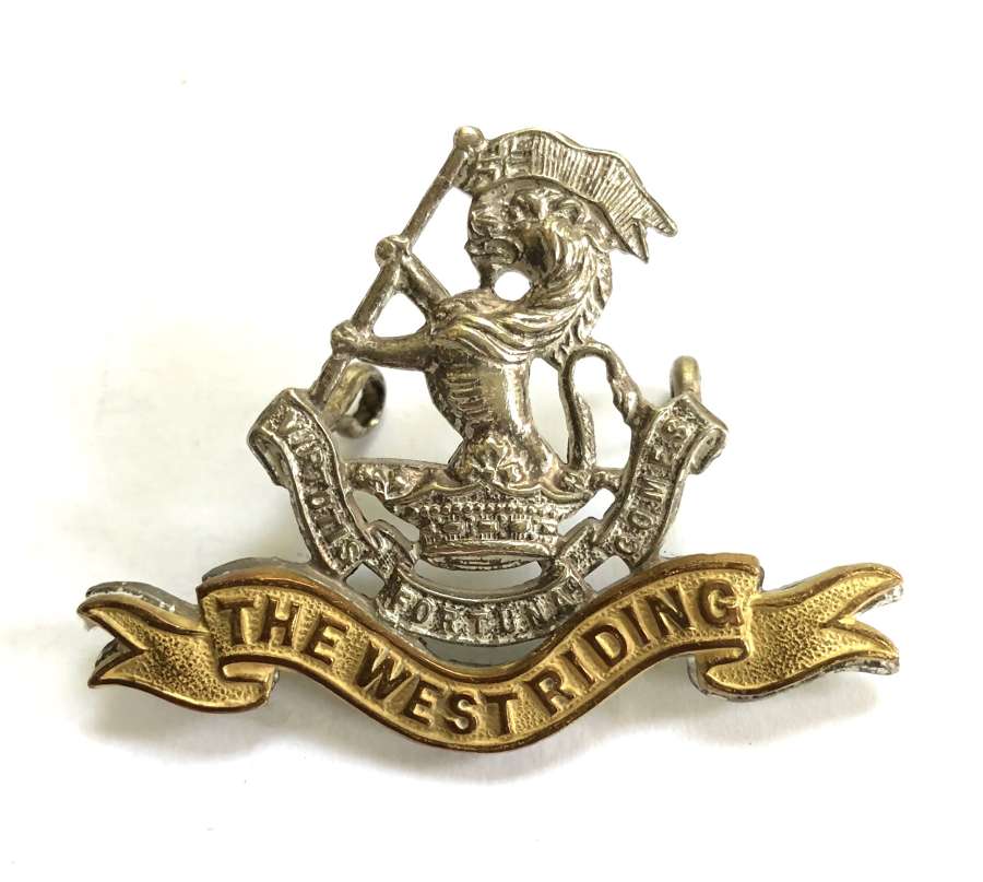 Duke of Wellington’s West Riding Regiment Officer’s cap badge